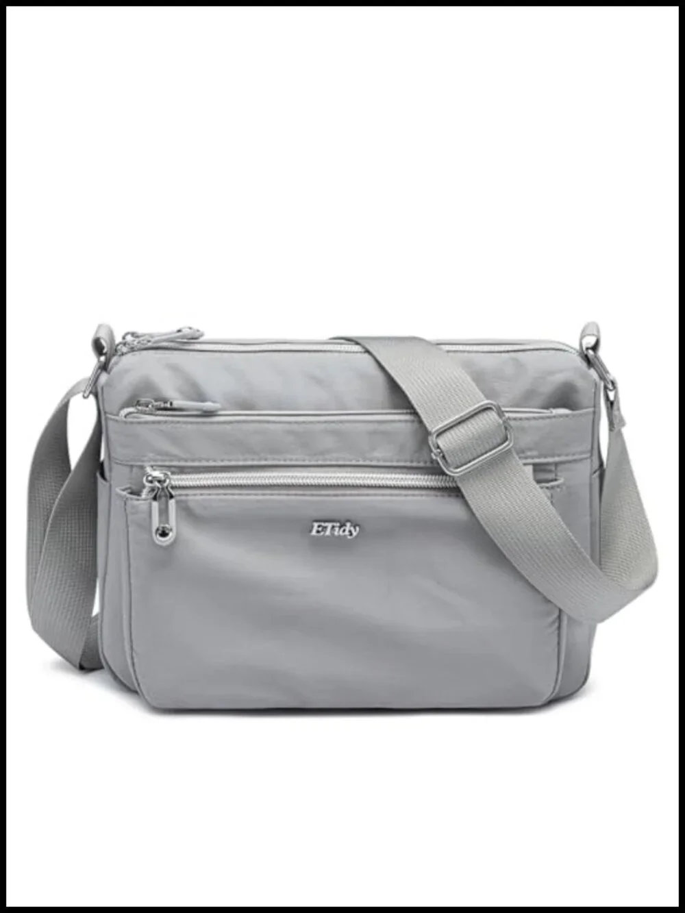 Waterproof Nylon Lightweight Crossbody Hobo Bag with Multiple Pockets
